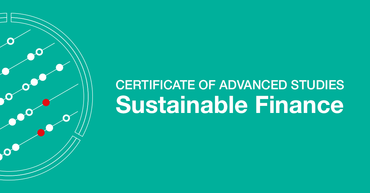 Certificate of Advanced Studies (CAS) in Sustainable Finance
