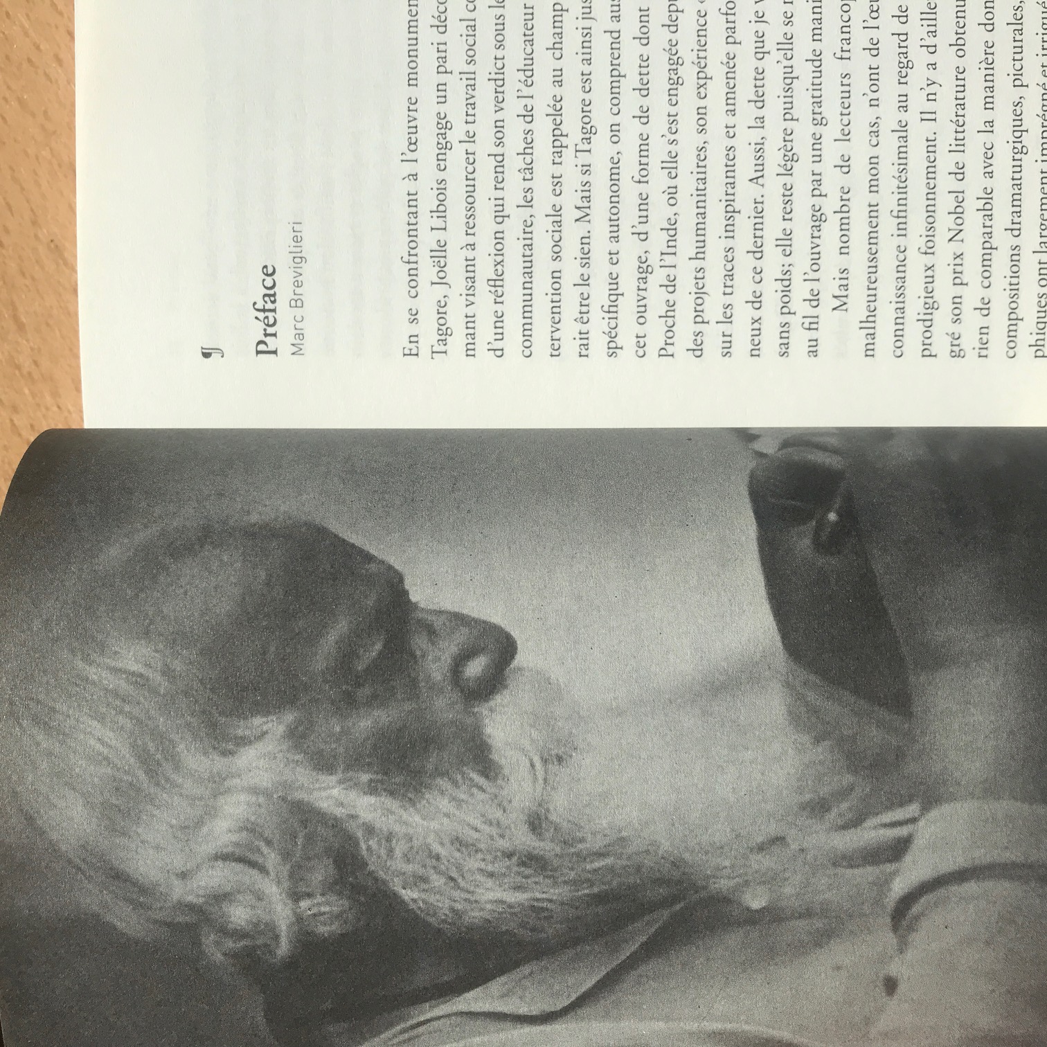Page intérieure du livre Presences de Tagore - Portrait