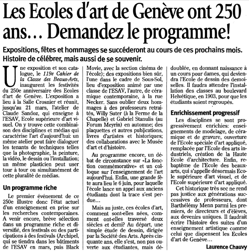 Journal de Genève, 25.04.1995