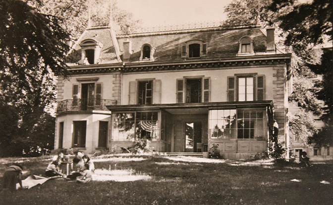 Ecole à la route de Malagnou, "La Villa de Malagnou", 1937-1964 (prise de vue années 60)