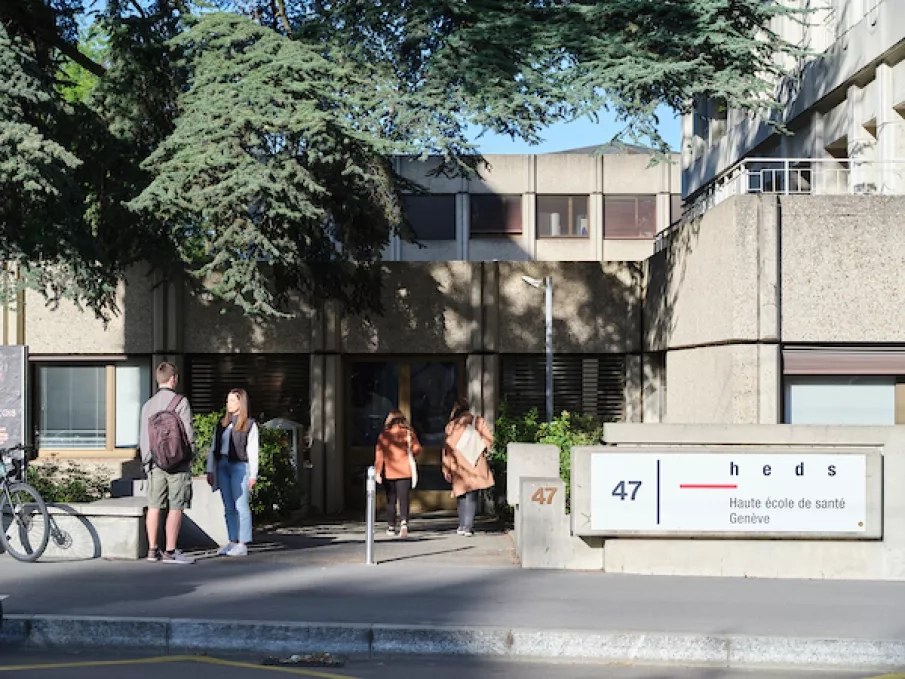 Photo du bâtiment de la HEdS, Champel
