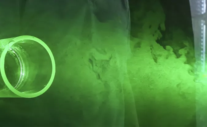 Rayon de lumière verte