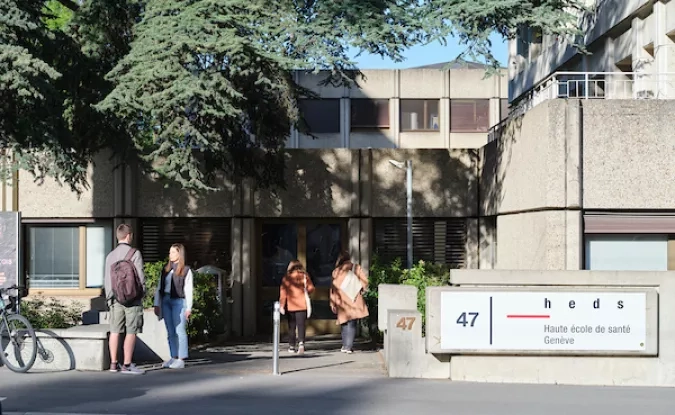 Photo du bâtiment de la HEdS, Champel
