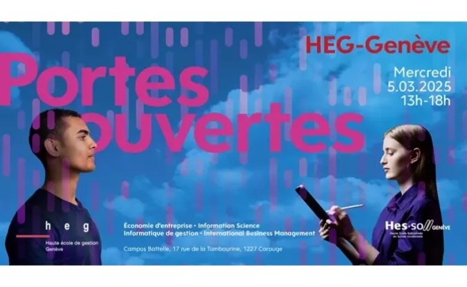 affiche promo Portes ouvertes HEG