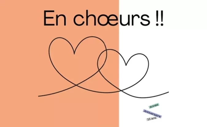 affiche pour le concert En choeurs