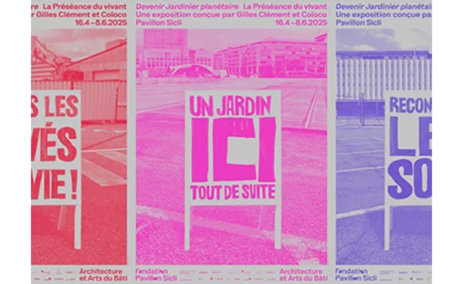 Affiche pour l'exposition Devenir jardinier planétaire