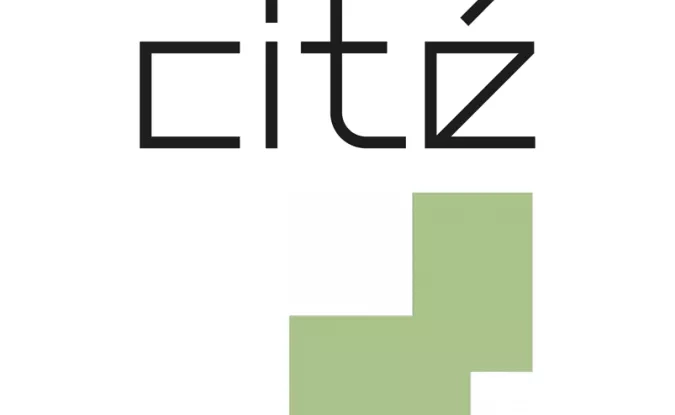 Logo de CITE et forme verte de territoire en recherche