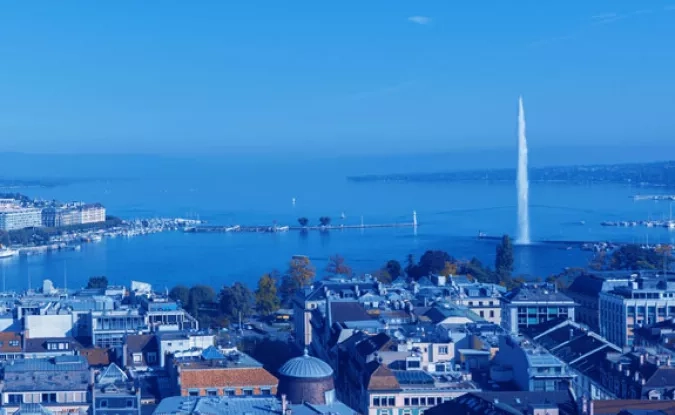 vue aérienne de Genève