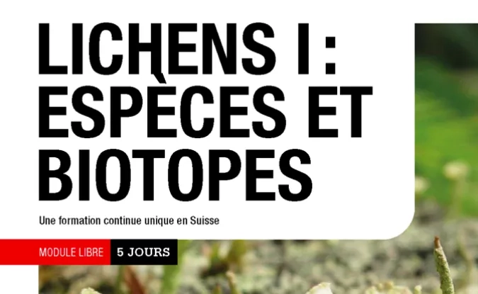 Module Libre Lichens I : espèces et biotopes