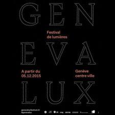 Affiche du festival des lumières cet hiver à Genève