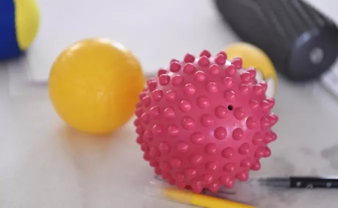 Balles pour des séances de psychomotricité