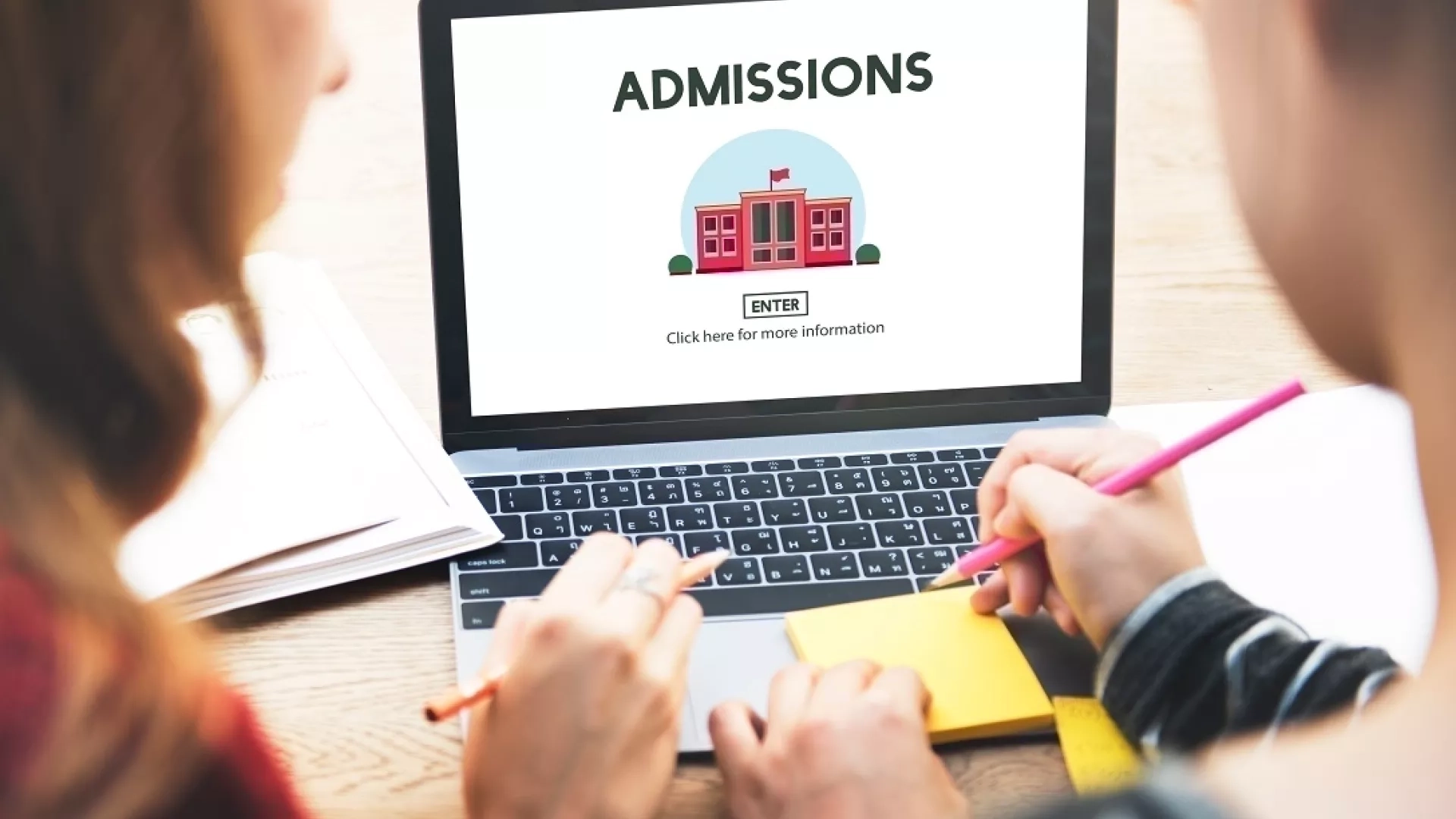 illustration d'une procédure d'admission sur ordinateur