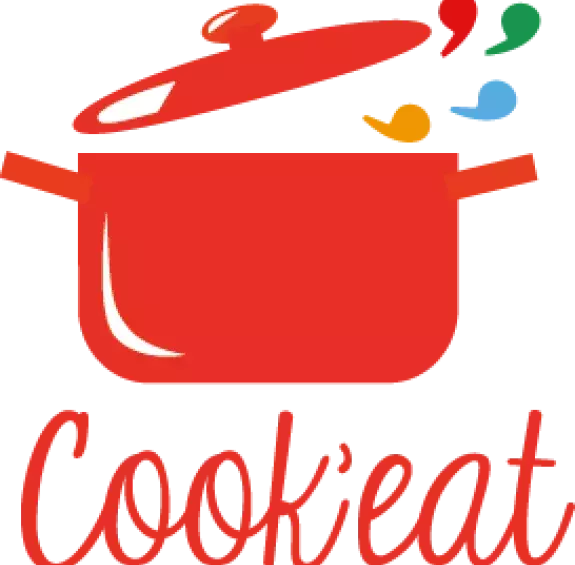 Logo du projet Cook'eat avec des une marmitte rouge
