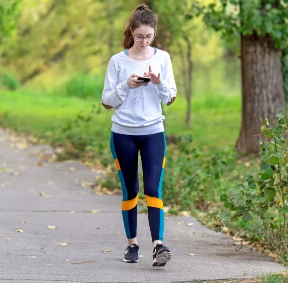 Walking Texting