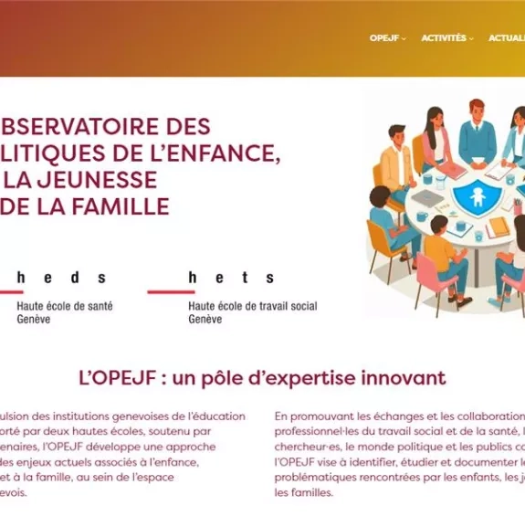Page d'accueil site OPEJF