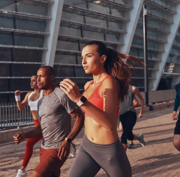 image de coureurs et coureuses