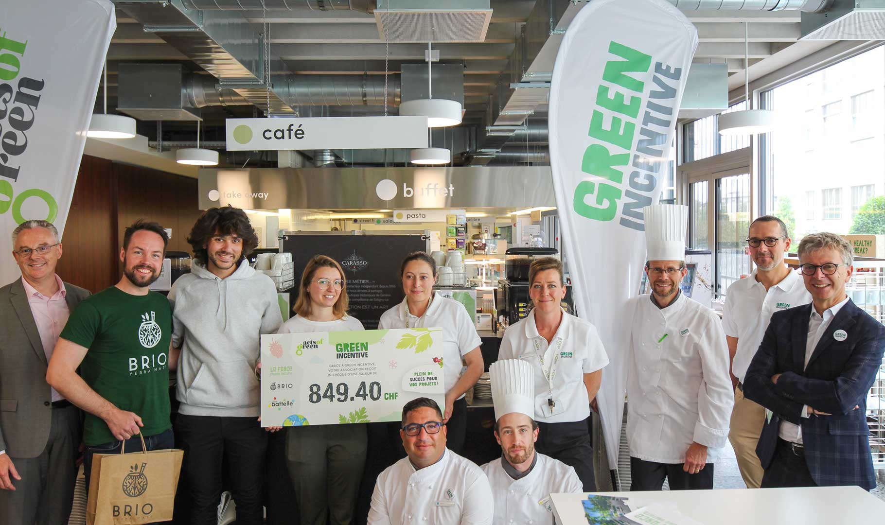 Bannière green café Battelle