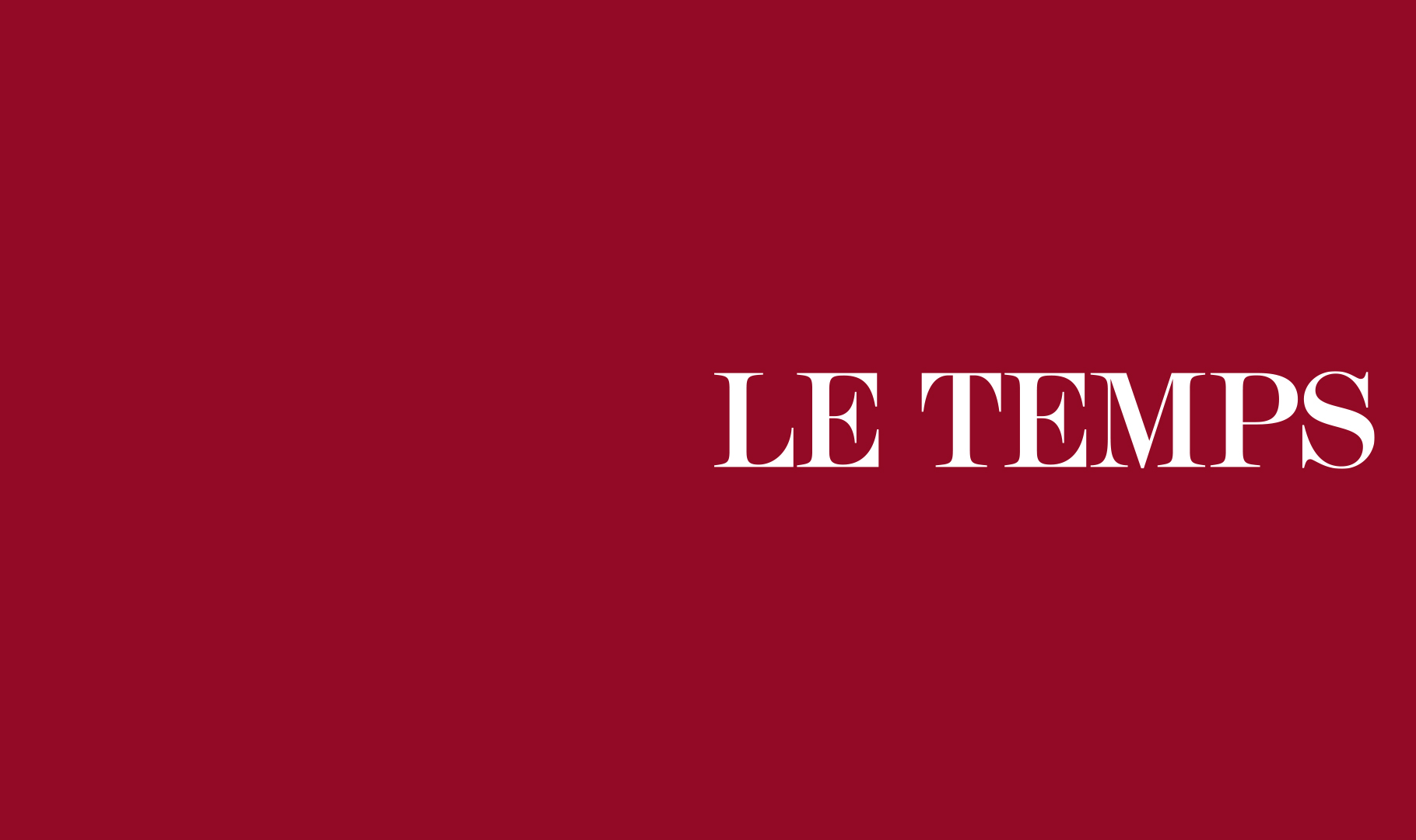 Bannière presse - Le Temps