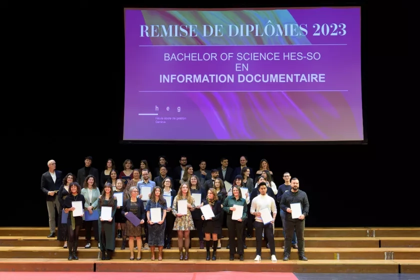 Ensemble des diplômé-es 2023 de la filière Information documentaire