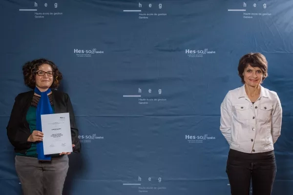 Prix à l'innovation - HES-SO - décerné à Camille HOURIET