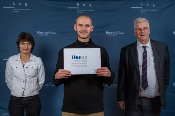 Prix à l'innovation - HES-SO - décerné à Thibaud ROSSETTI