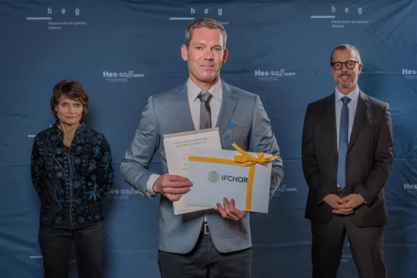 Prix de la meilleure performance en Trading et Shipping - IFCHOR - décerné à Jérôme MARSOLAIS
