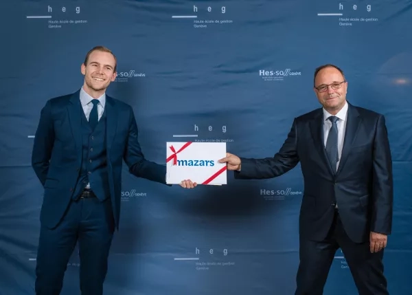 Prix du Meilleur travail de bachelor en Controlling - Mazars - décerné à Grégory BAUMANN