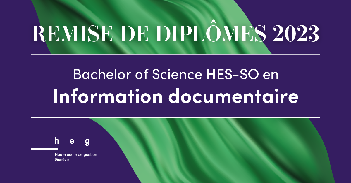 Bachelor of Science HES-SO en Information documentaire 2023