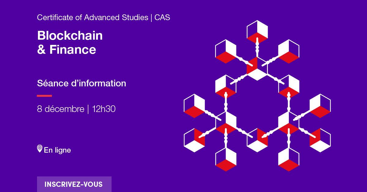 Séance d'information Blockchain & Finance le 8 décembre 2022 à 12h30