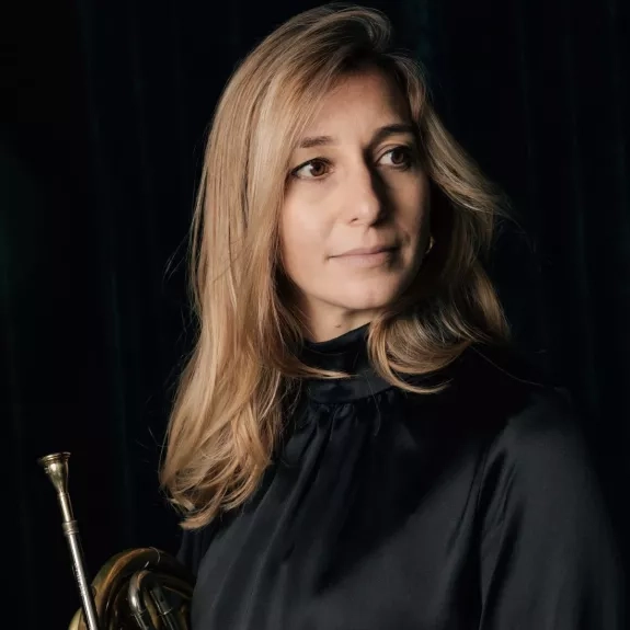 Photo portrait de la corniste Milena Viotti