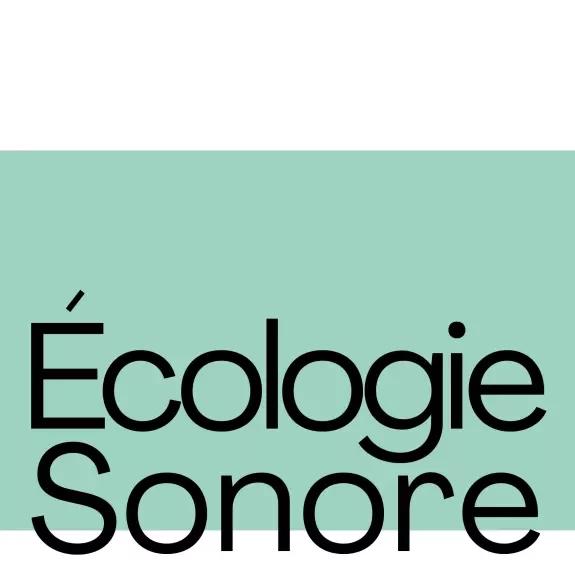 Ecologie sonore en noir sur fond vert