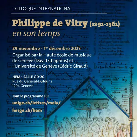 Affiche et programme Philippe de Vitry en son temps