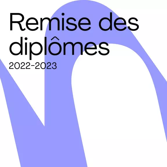 Visuel de la cérémonie de remise des diplômes