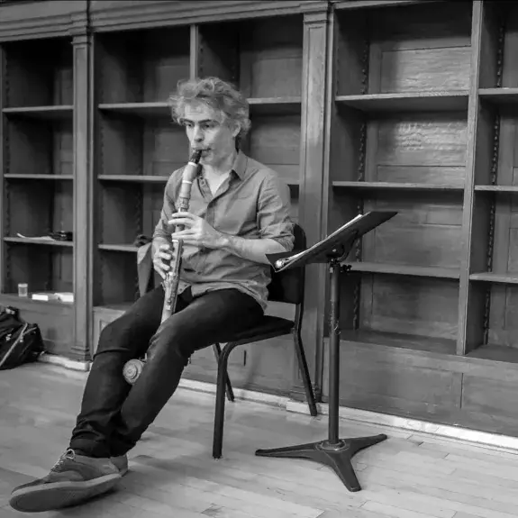 Photographie du clarinettiste Lorenzo Coppola