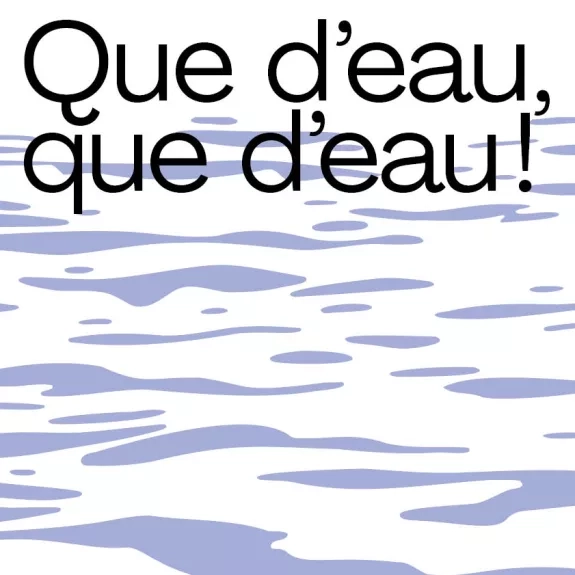 Vagues d'eau violettes sur fond blanc
