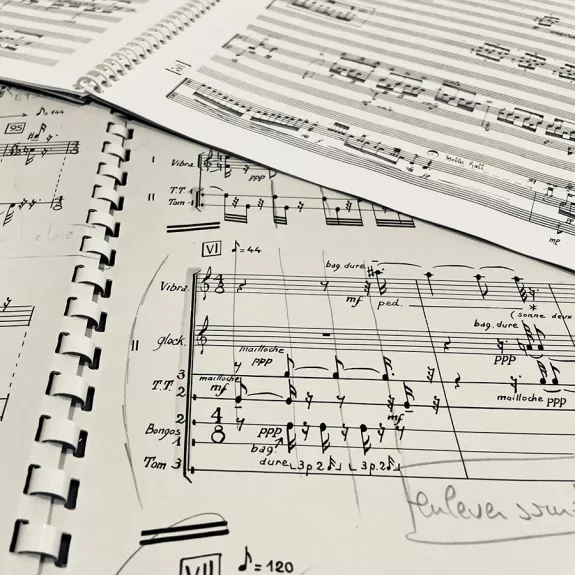 Partitions musicales en vrac