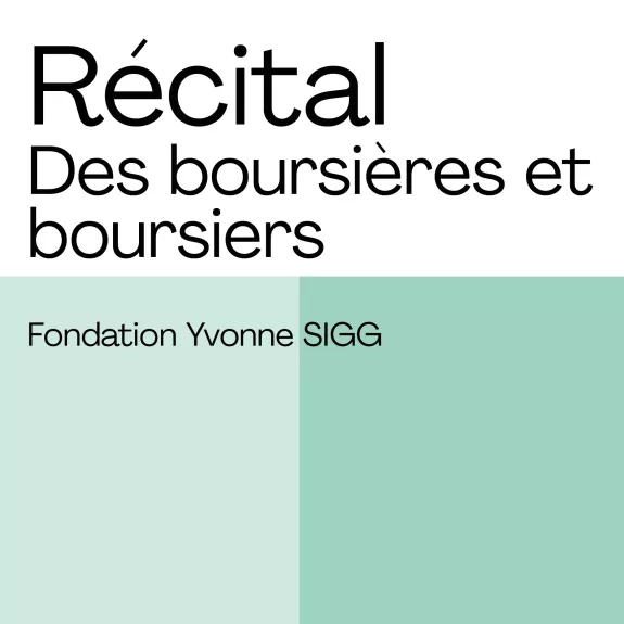 Récital des boursiers Yvonne Sigg 2025