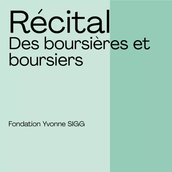 Récital des boursiers Yvonne Sigg 2025