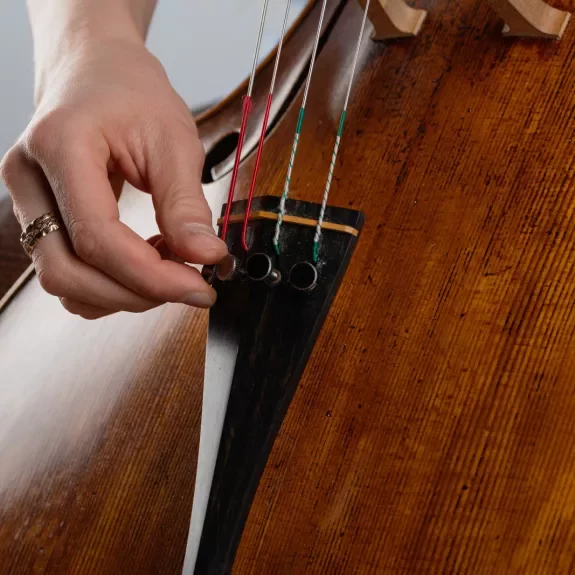 Image d'un violoncelle en gros plan