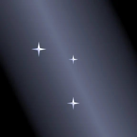 Etoiles entourées d'un halo céleste