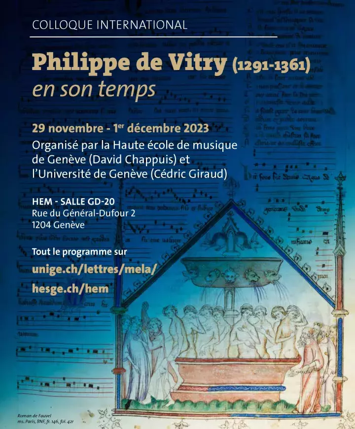 Affiche et programme Philippe de Vitry en son temps