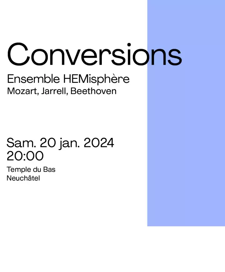 Conversions Ensemble HEMisphère Neuchâtel