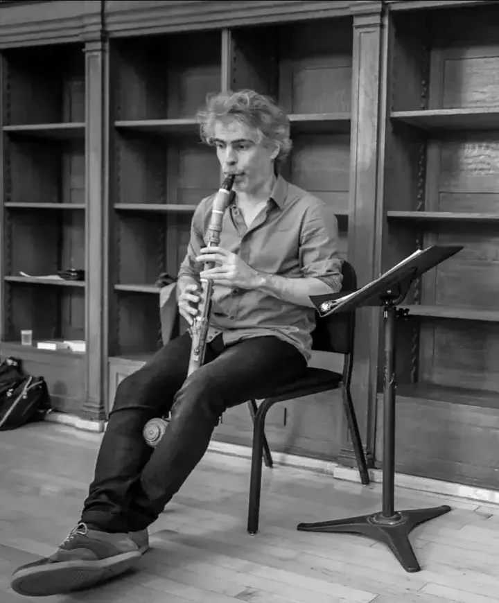 Photographie du clarinettiste Lorenzo Coppola