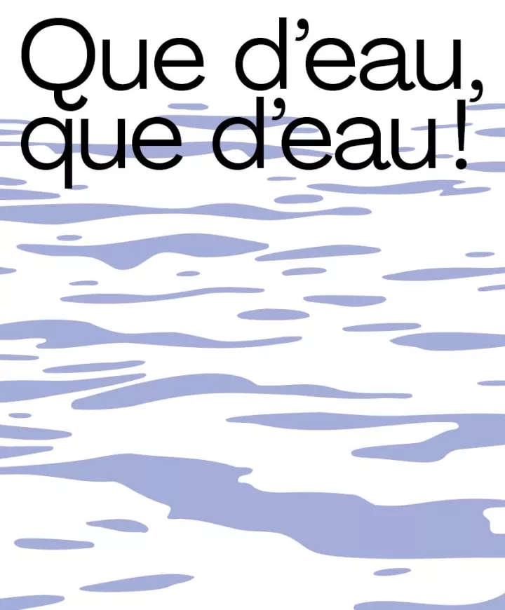 Vagues d'eau violettes sur fond blanc