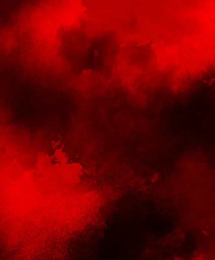 Nuages rouge et noir