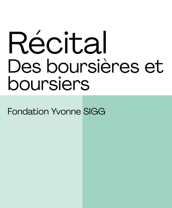 Récital des boursiers Yvonne Sigg 2025