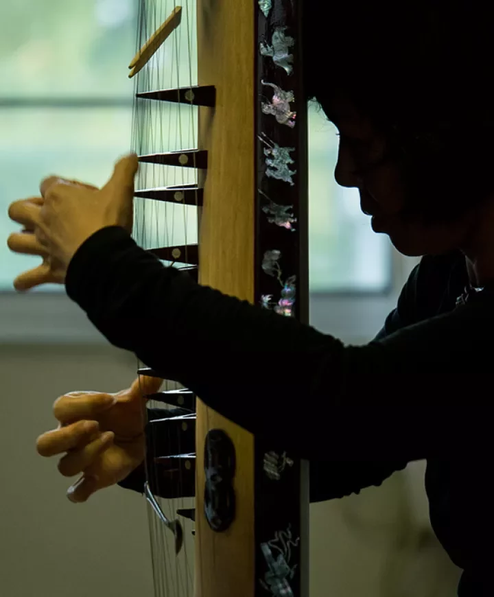 Portrait de la joueuse de dàn tranh Nguyễn Thanh Thủy