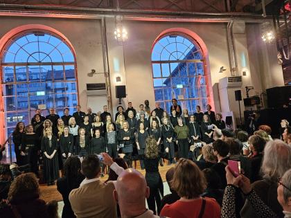 LE choeur de la HES-SO Genève en 2025 au BFM lors des 15 ans de la HEM