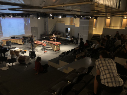 Vue générale du Centre de percussion de la HEM