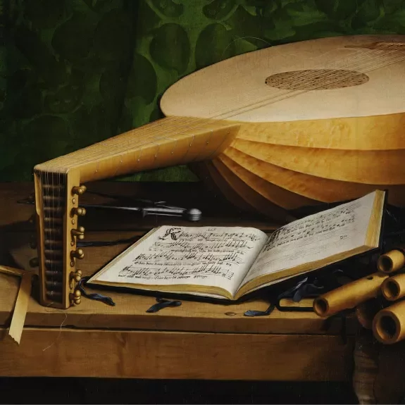 un luth et une partition